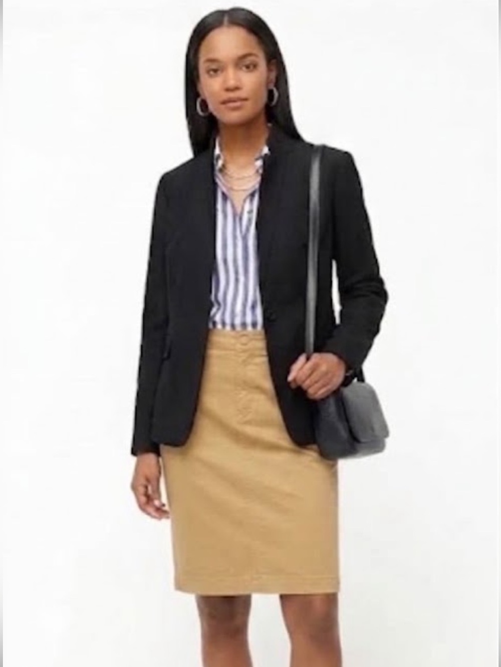 J.Crew Regent Blazer Black Wool Size 2 Classic Tailored Workwear